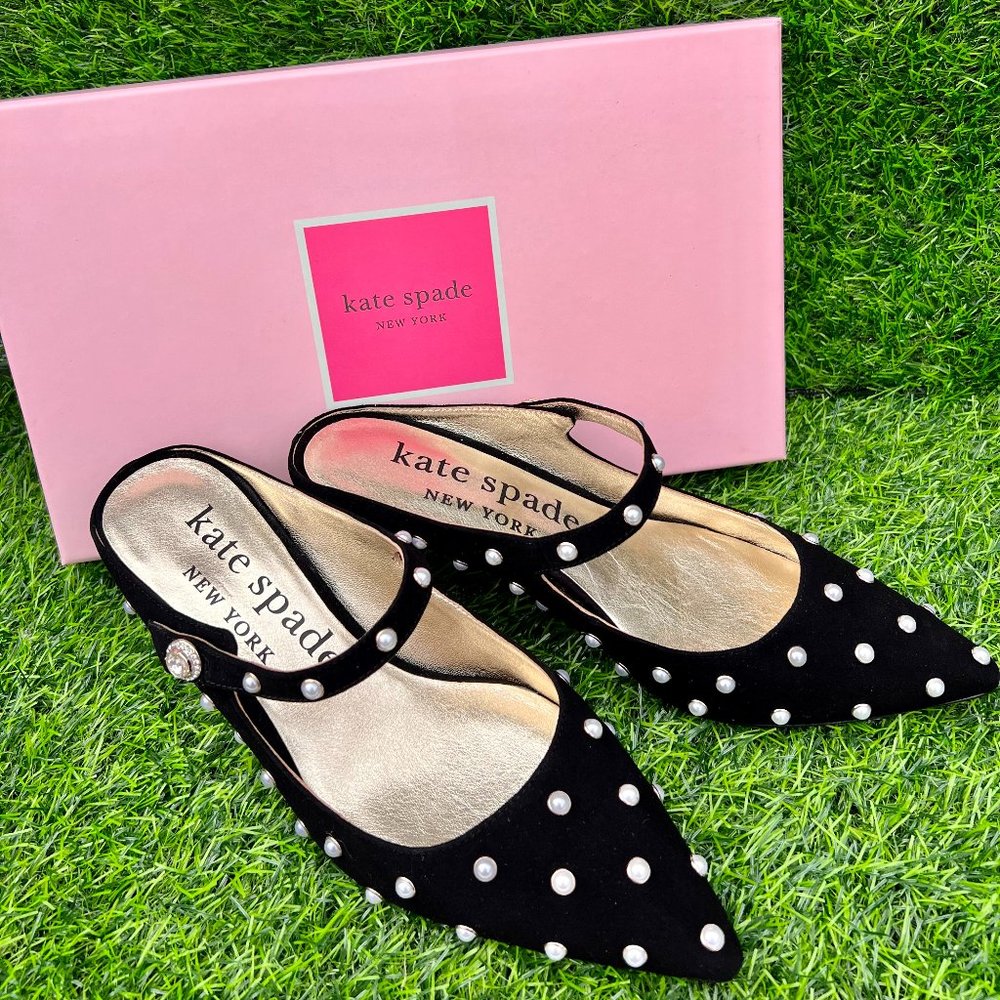 Kate Spade New York Womens Black Marisol Mules